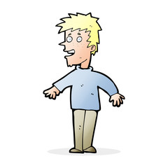 cartoon happy boy