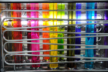 Silk color dyeing machine, Thailand local cottage industries.