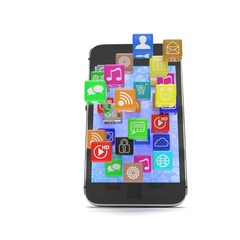 icon app fall in smart phone
