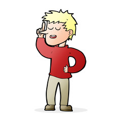 cartoon man with idea