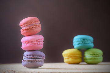 French Macaron, large variety of colors and flavors
