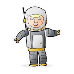 cartoon astronaut
