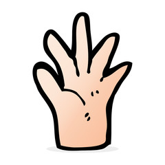 Obraz premium cartoon hand symbol