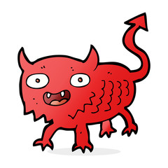 cartoon little demon