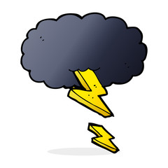 cartoon thundercloud