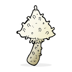 cartoon weird mushroom