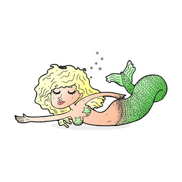 cartoon mermaid