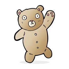 Obraz na płótnie Canvas cartoon cute teddy bear