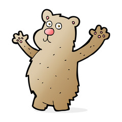 cartoon funny bear