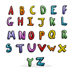 cartoon alphabet