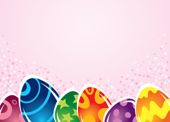 bright Easter eggs