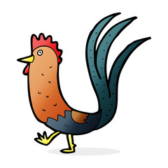 cartoon cockerel