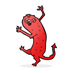 cartoon little monster