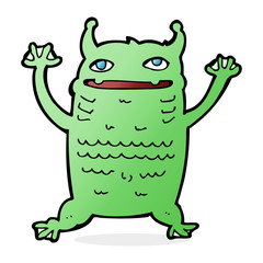 cartoon little monster