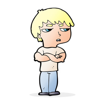 recommend clip art: cartoon annoyed boy