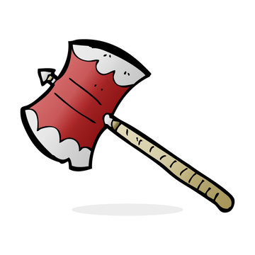 Cartoon Double Sided Axe