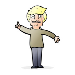 cartoon man asking question