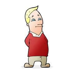 cartoon friendly man