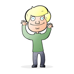cartoon happy boy