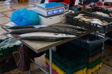 Fototapeta na wymiar Fischmarkt in Split, Kroatien