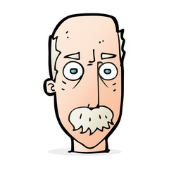cartoon man with mustache