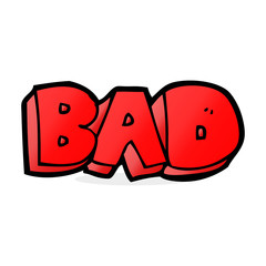 cartoon bad sign