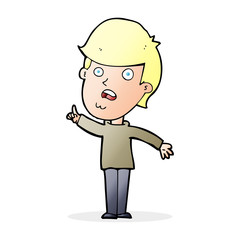 cartoon man asking question