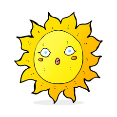 cartoon sun