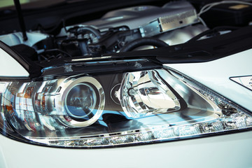 car lights close up © kuznechik42