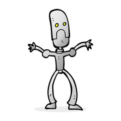 cartoon funny robot