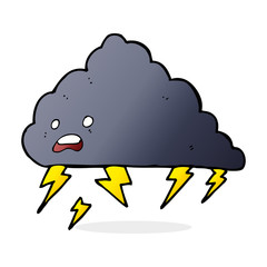 cartoon thundercloud