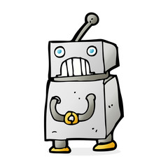 cartoon robot