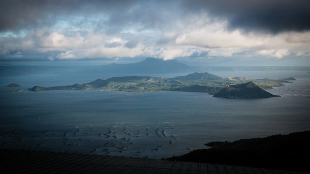 Panorama of lake Taal