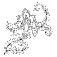 Pattern for coloring book. Coloring book pages for kids and adul