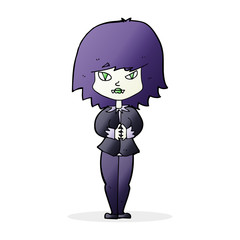 cartoon vampire woman