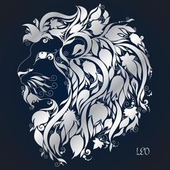 Obraz premium Leo. Astrology Zodiac sign.