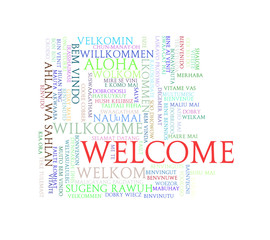 Wordcloud word tags welcome