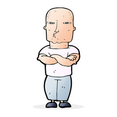 cartoon tough guy