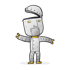cartoon funny robot