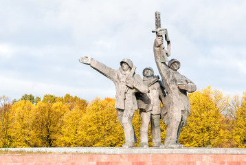 Victory Memorial to Soviet Army in world war II, Riga, Latvia. 
