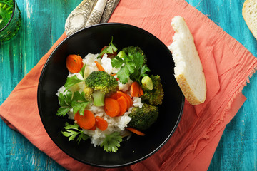 rice with vegetables