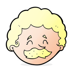 cartoon man with mustache