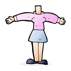 cartoon female body (add photos or mix and match cartoons)