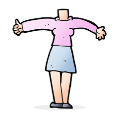 cartoon female body (add photos or mix and match cartoons)