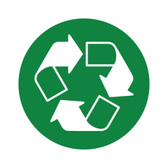 recycle_icon green round
