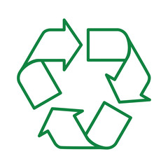 recycle_icon green round