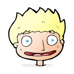 cartoon happy boy