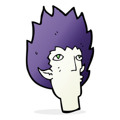cartoon vampire face