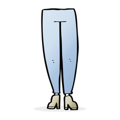 cartoon female legs