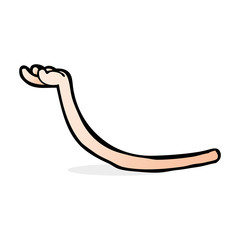 cartoon arm gesture